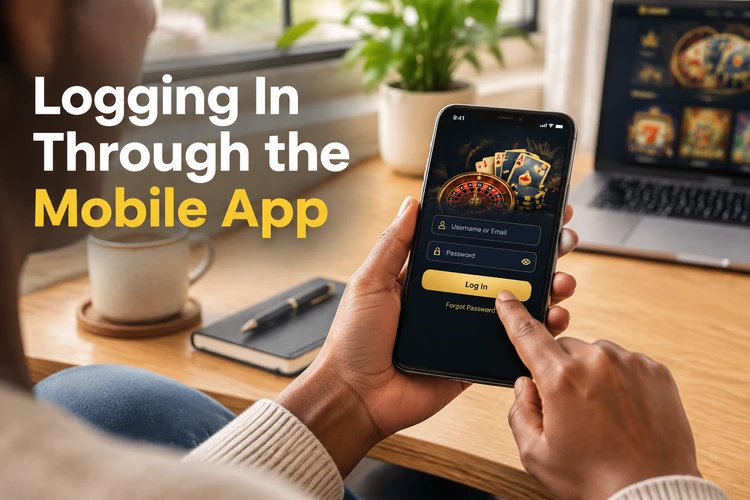 Logging In Through the Mobile App